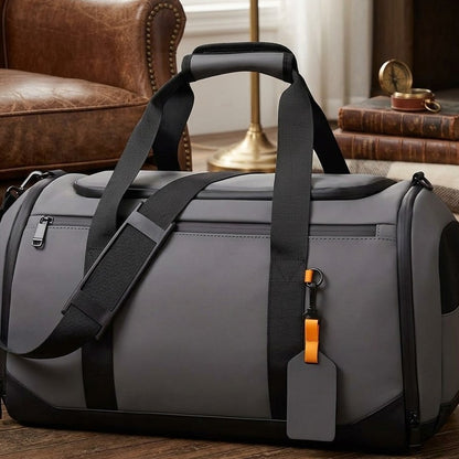 Duffle Bag with Separate Shoe Compartment
