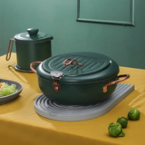 Nordic Green Frying Pot