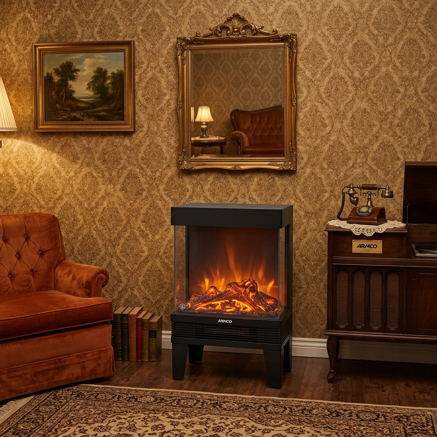 Electrical Fireplace Heater VF75X With Fan