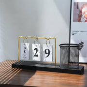 Desk Calendar & Pen Holder
