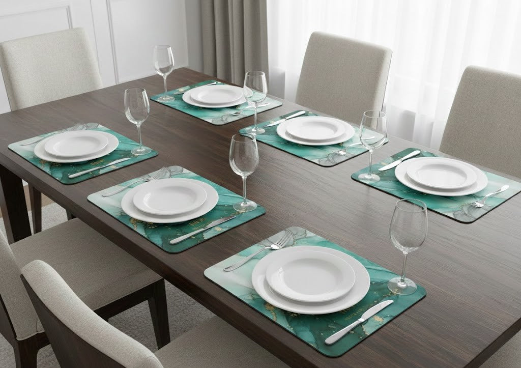 6Pc Marble Antislip Mat