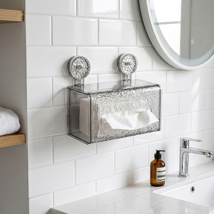 Suction Cup Glacier Pattern Tissue Box