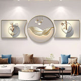 3Pcs Crystal Porcelain Painting