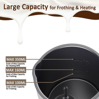Electric 4-in-1 Milk Frother & Steamer