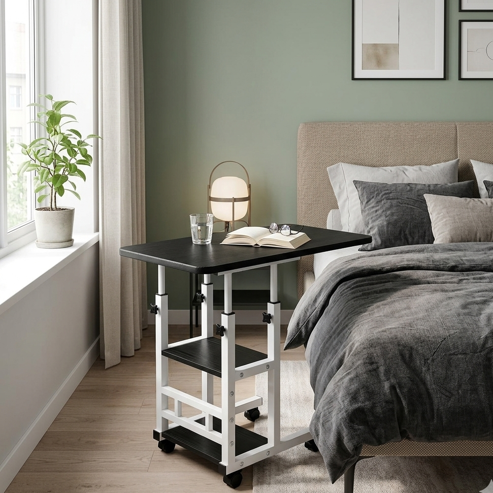 Adjustable Mobile Laptop Work Table Stand