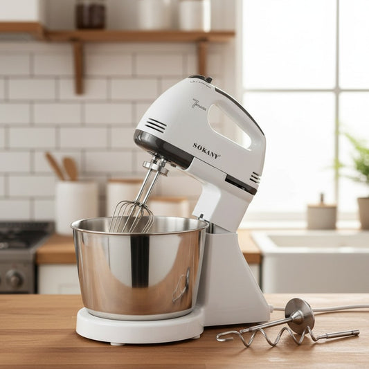 Stand mixer with 2-litre stainless steel bowl