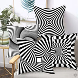 2 Pcs Geometric Contrast Pillowcases