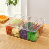 8 Compartments Acrylic Tea Bag Organizer