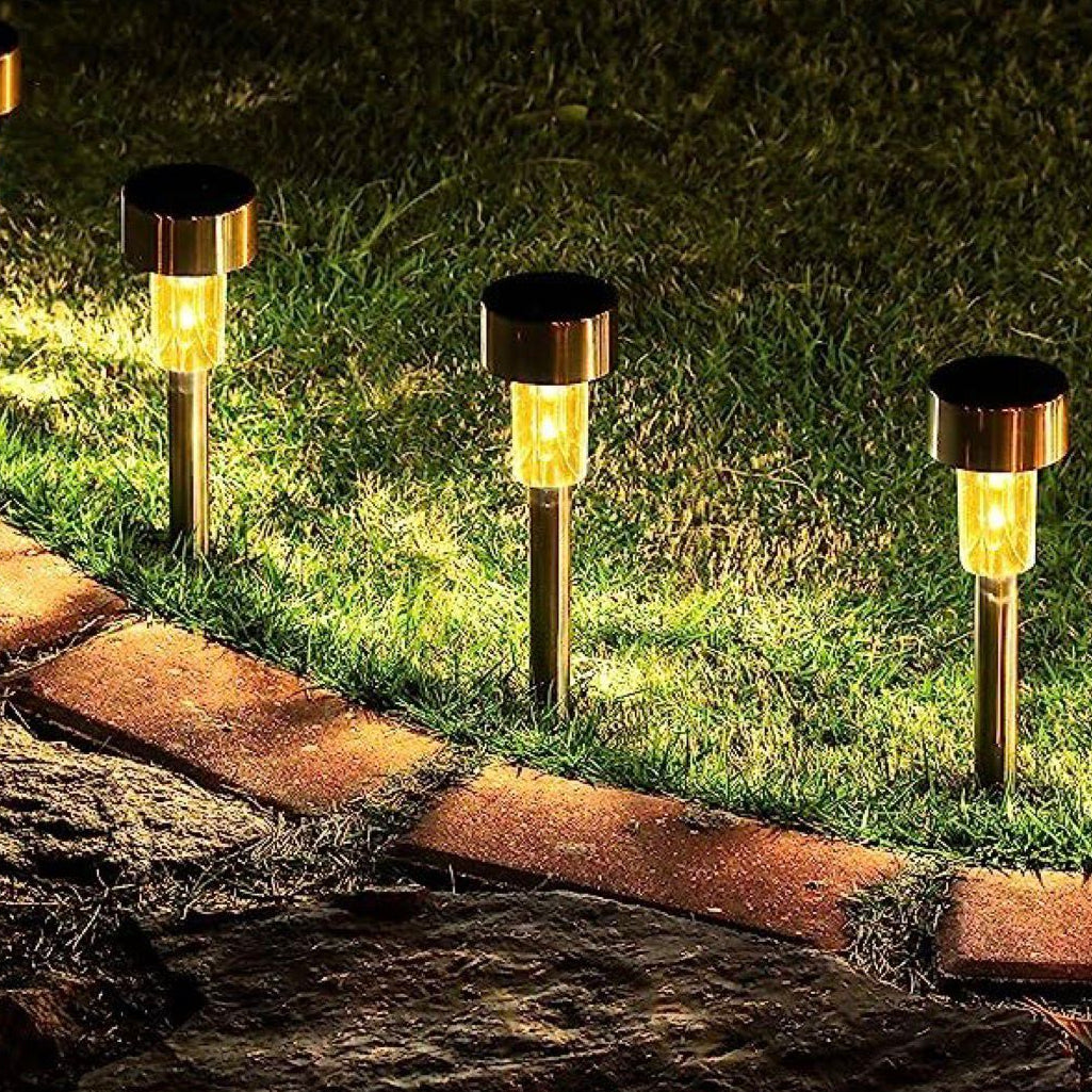 10Pcs Waterproof Outdoor Solar Garden Pathway Lights