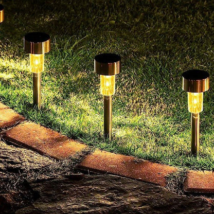 10Pcs Waterproof Outdoor Solar Garden Pathway Lights