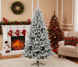 Snow Flocked Christmas Tree
