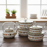 5Pcs Floral Cookware Set