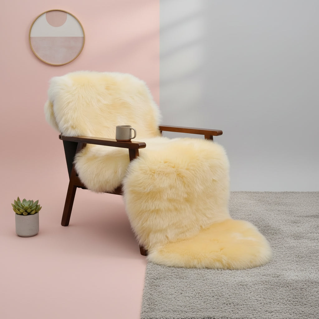 Irregular shape faux fur carpet measuring 60 × 180cm for bedside and home decor