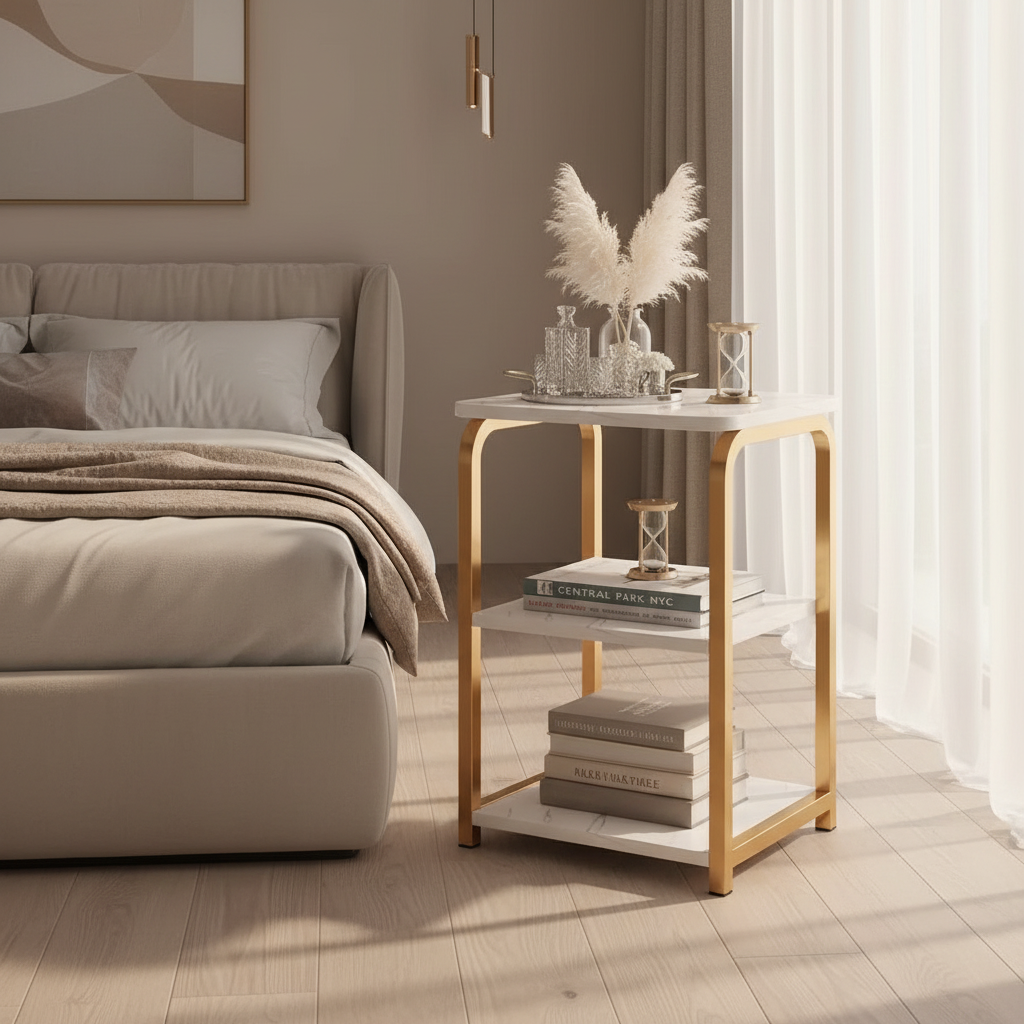 Nordic 3 Tier Side Table