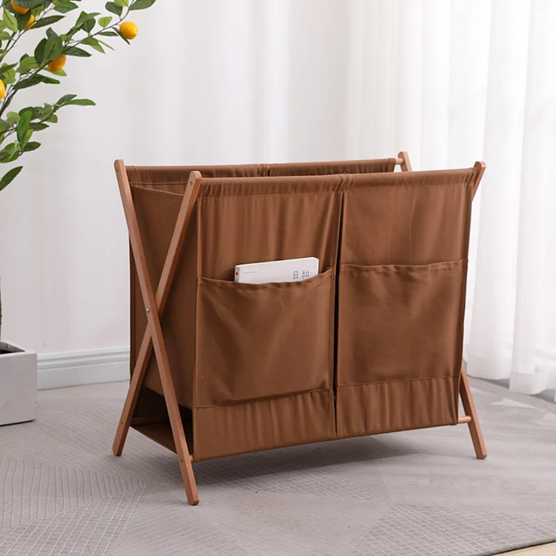 Foldable Partitioned Laundry Basket