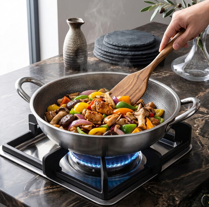 30cm Honeycomb Stainless Steel Pan