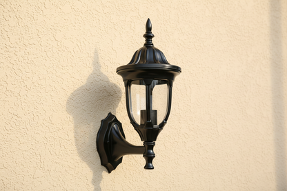 Outdoor Wall Lantern E27 IP44 Black-LL 908A-BK