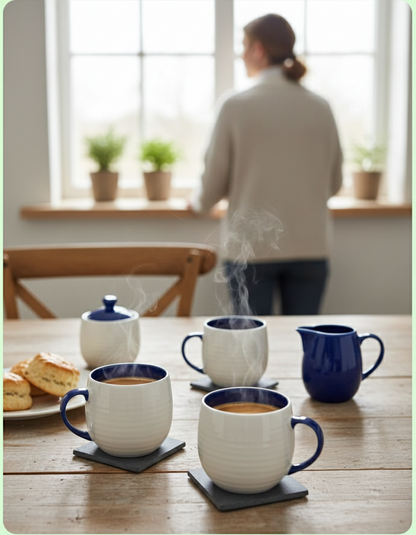 6-Pcs Ceramic Mug Set