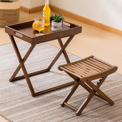 Foldable Wooden Side Table