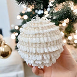 6pcs Luxe White Decor Balls