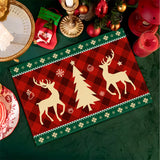 6Pcs Christmas Table Mats Set