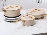 8Pcs Ceramic Cookware Set