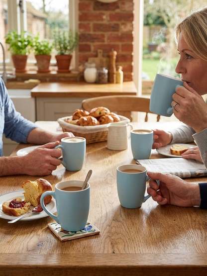 6-Piece Porcelain Mug Set – 350 ml