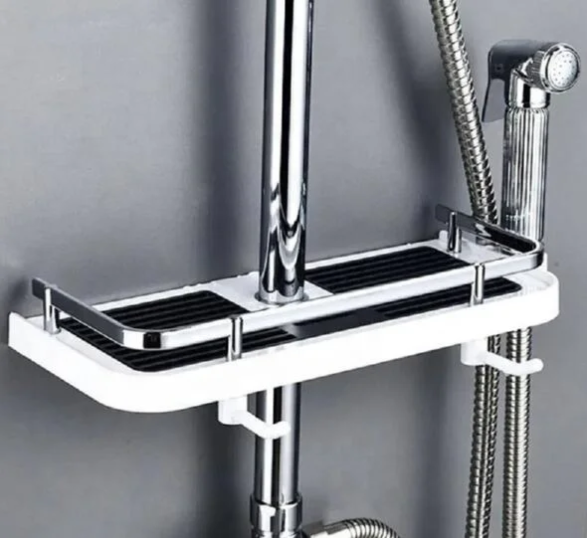 Shower Rod Storage Tray
