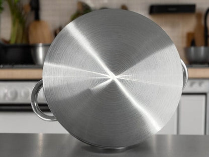 12Pcs Stainless Steel Cookware Set With Glass Lids