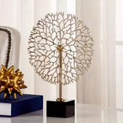 Elegant resin coral tree decor ornament, artistic tabletop decorative piece for home and office