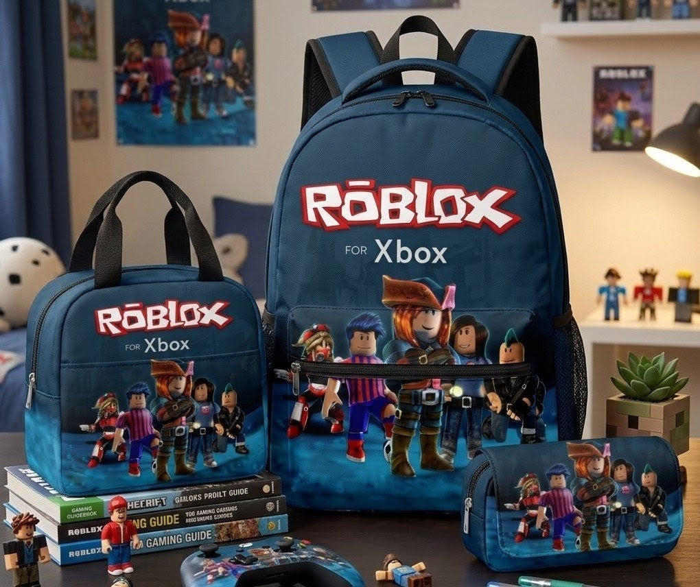 3-in-1 Roblox Themed Backpack Set