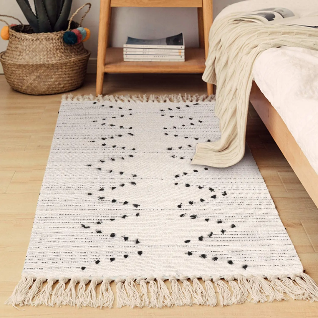 Bohemian Rug With Tassels