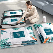 10 Piece vacuum storage bag set with electric pump for compressing clothes and bedding