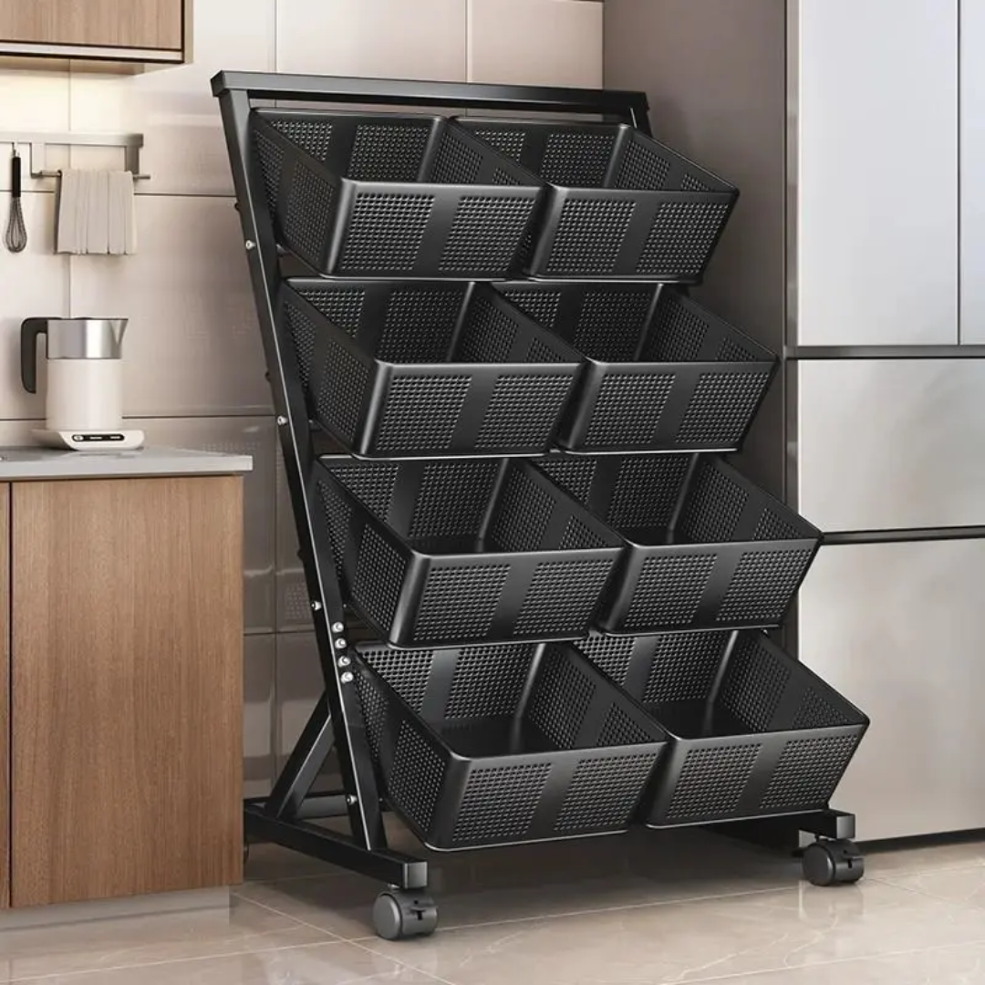 4-Layer Vegetable Basket Rack