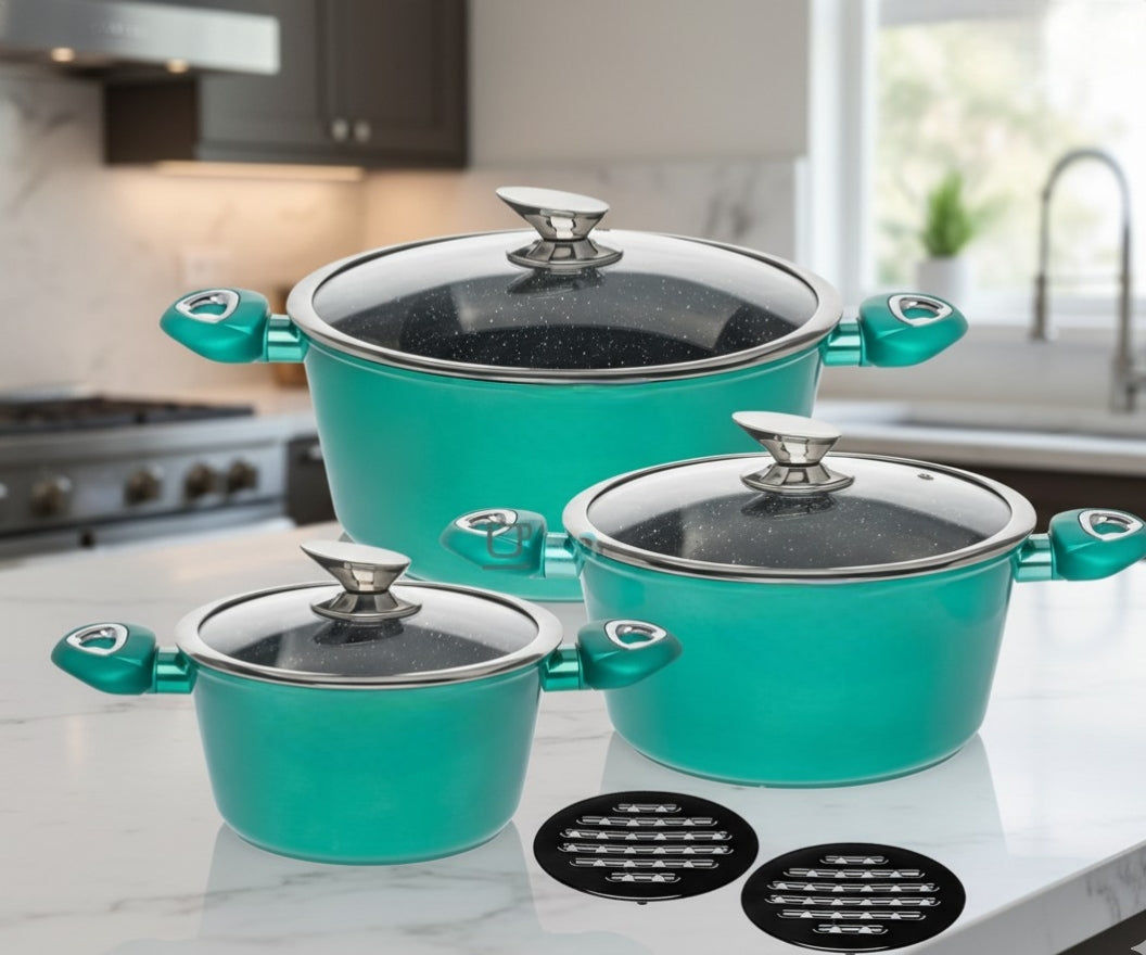 6Pcs Sufuria Set With Lids