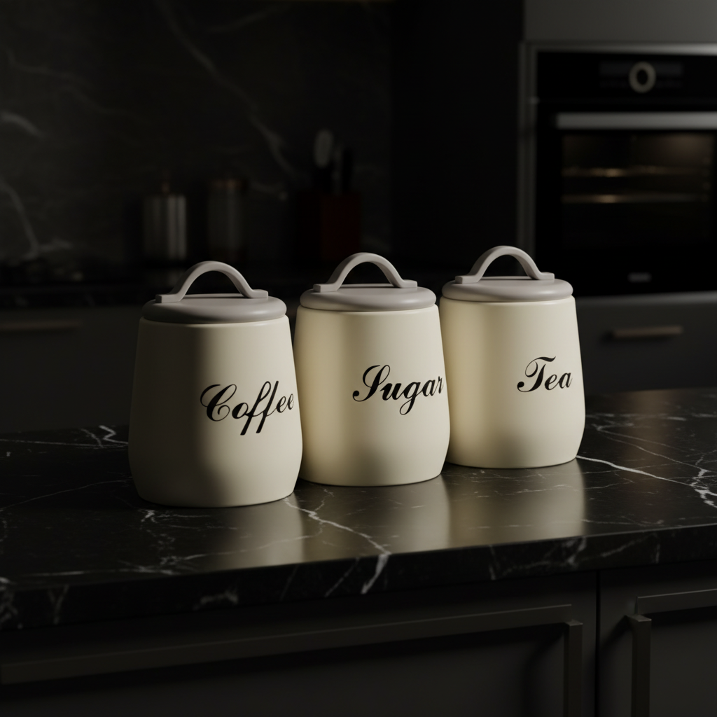 3pcs Nordic Kitchen Storage Jar Set