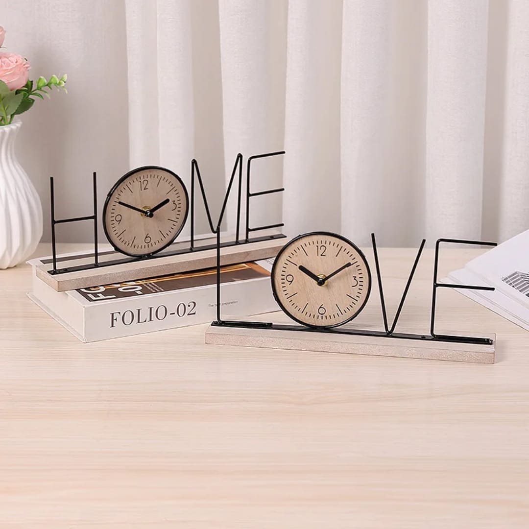 Handmade Creative TV Cabinet Clock Decoration