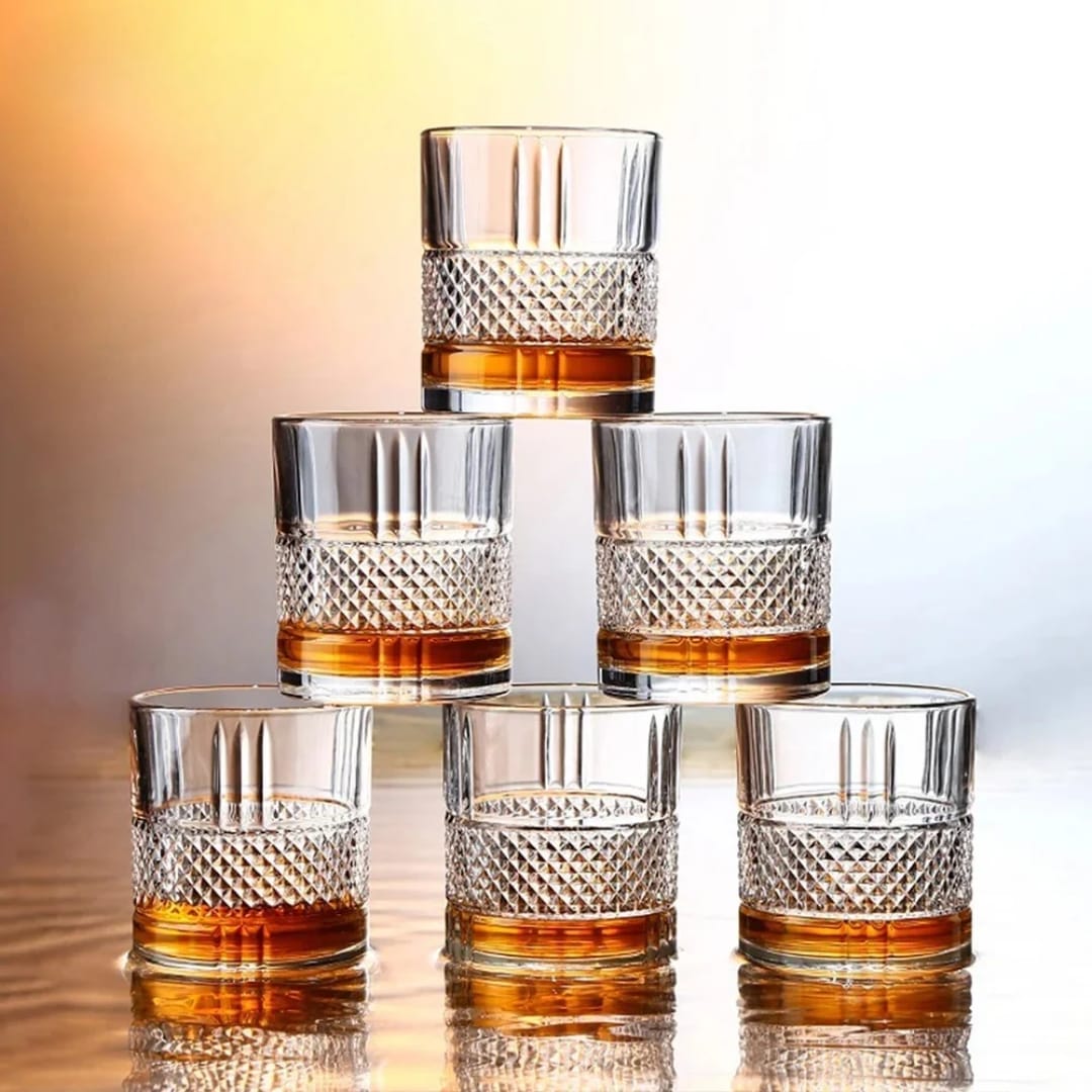 6Pcs Whisky Glass 370ml