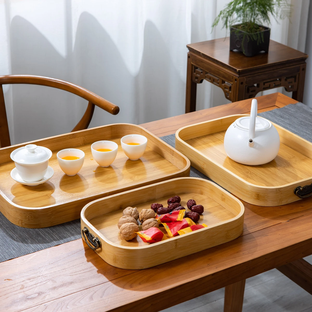 Multi-Functional Bamboo Serving Trays