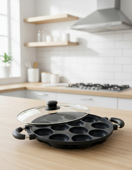 12 holes non stick round snack maker pan.