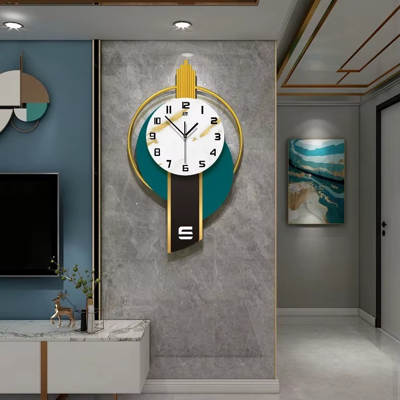 Nordic-inspired 3D metal wall clock with modern minimalist design