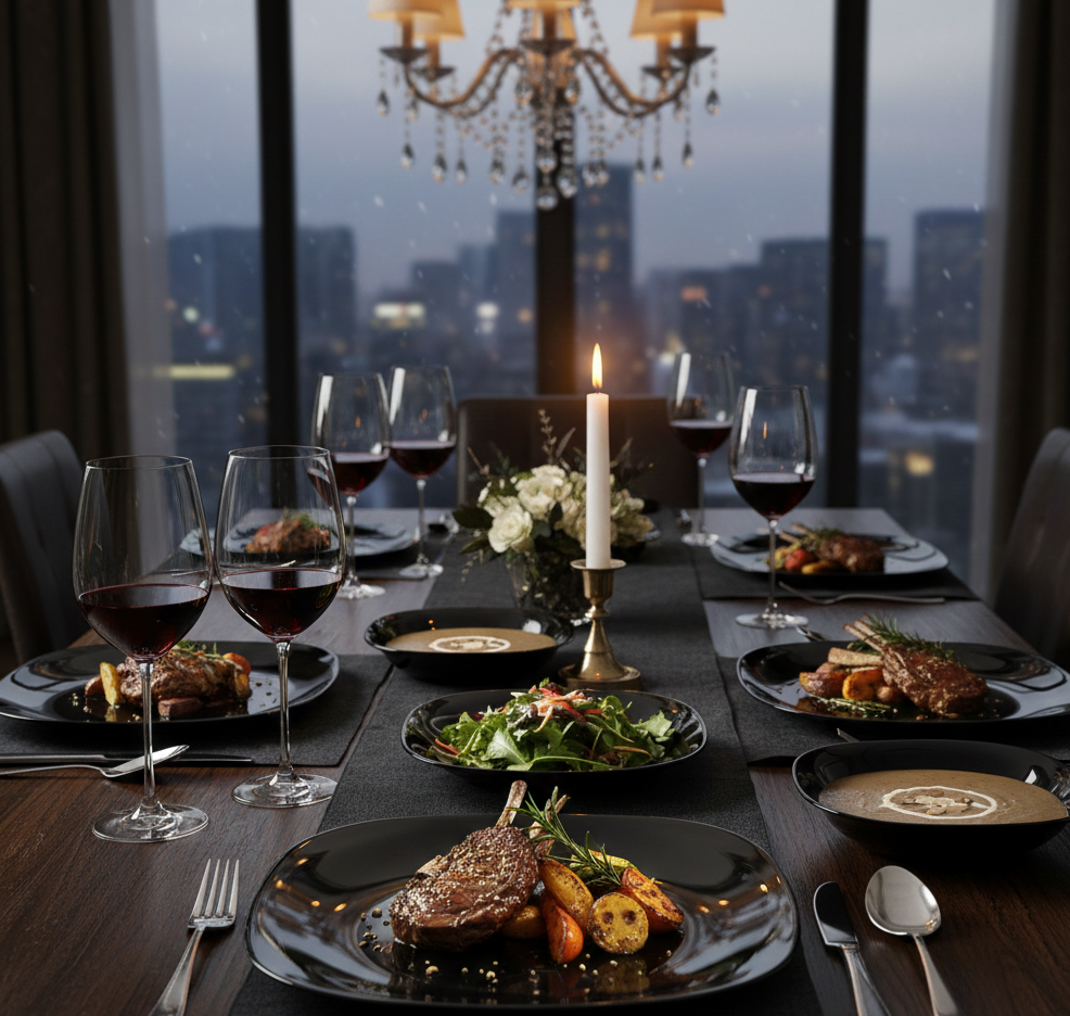 Opal Glass Dinner Set 24 Pieces