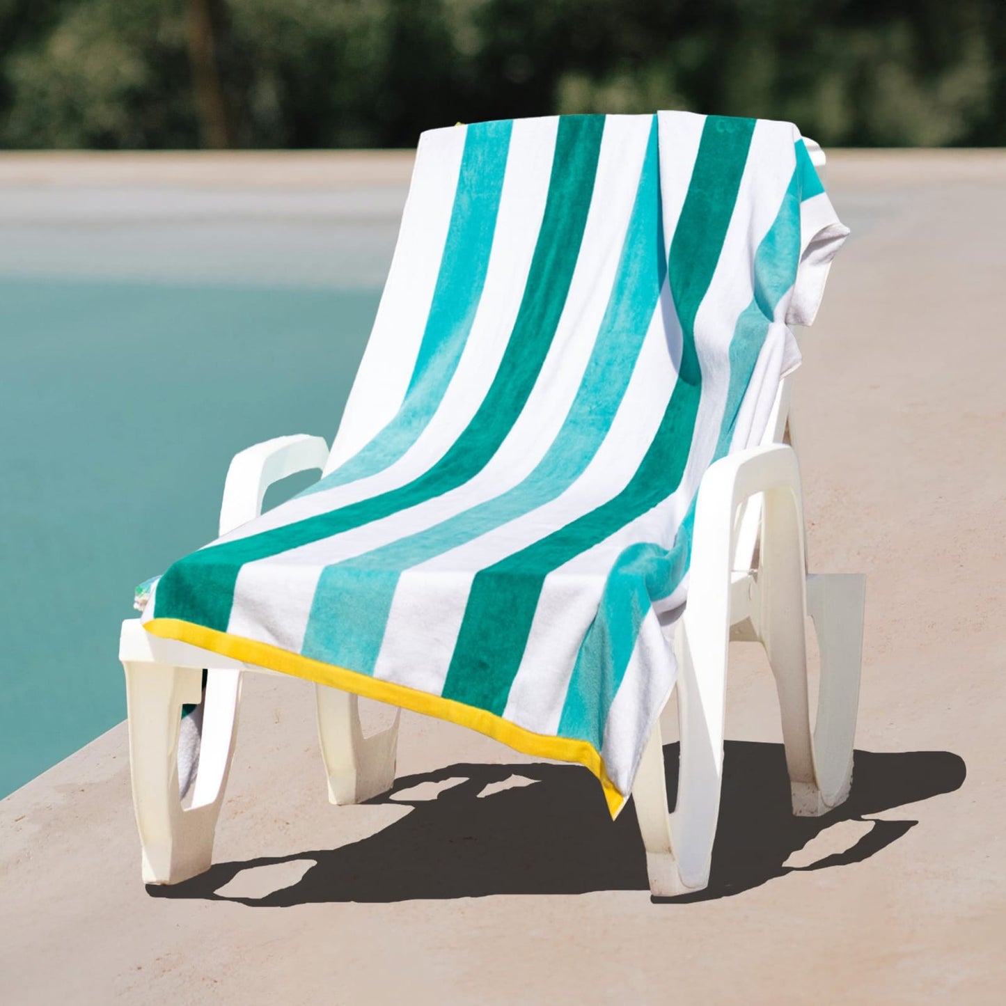 Cotton Striped Beach and Pool Towels