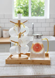 Snowflake Transparent Teapot And Beverage Jug Set