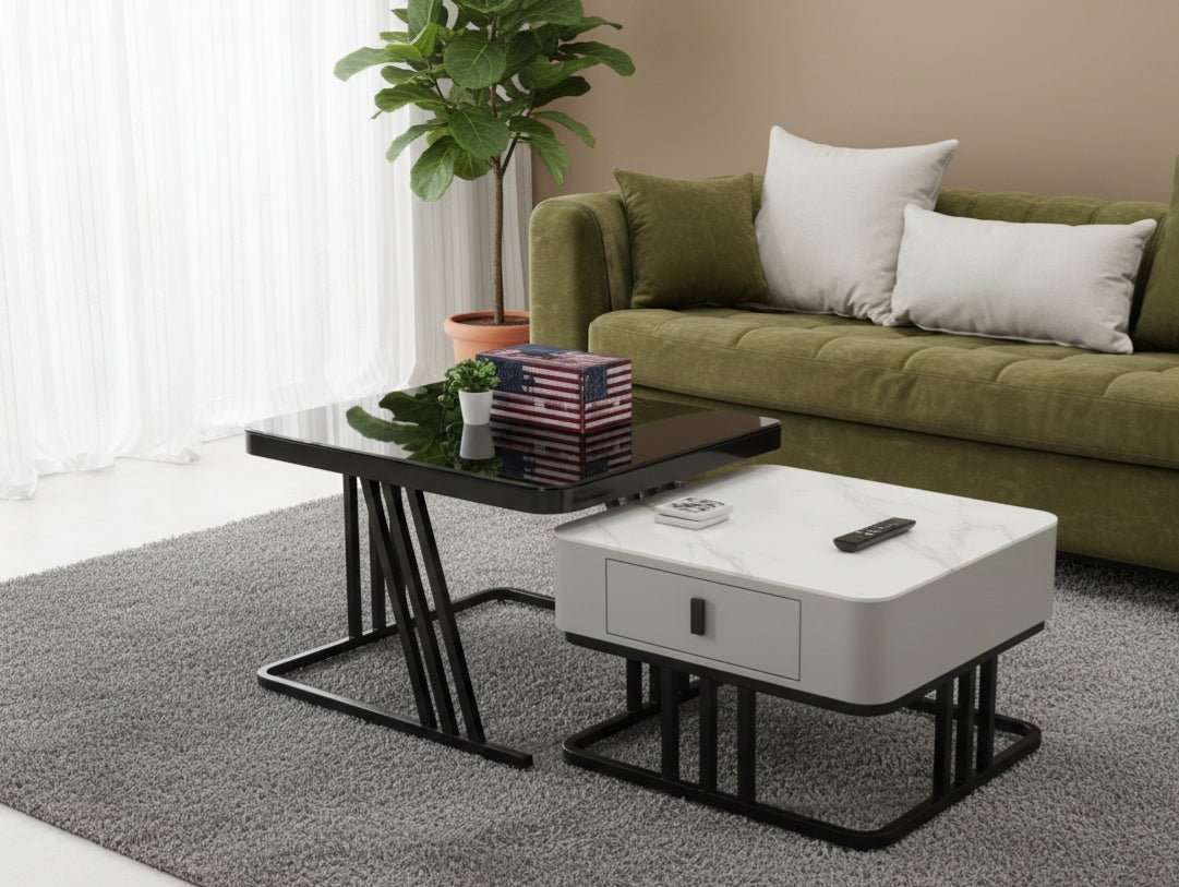 Nesting Table With Storage
