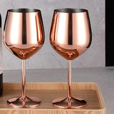 Elegant Stainless Steel Non-Breakable Goblets