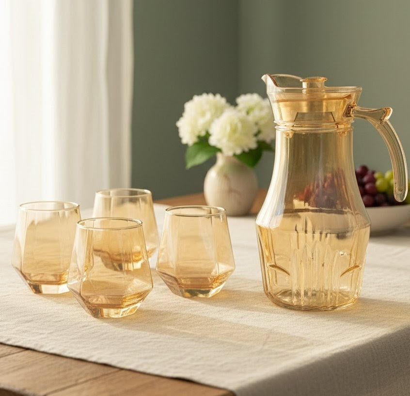7pcs Gold Water Set