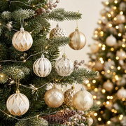 24 Piece 6cm Christmas Baubles Set with Assorted Finishes