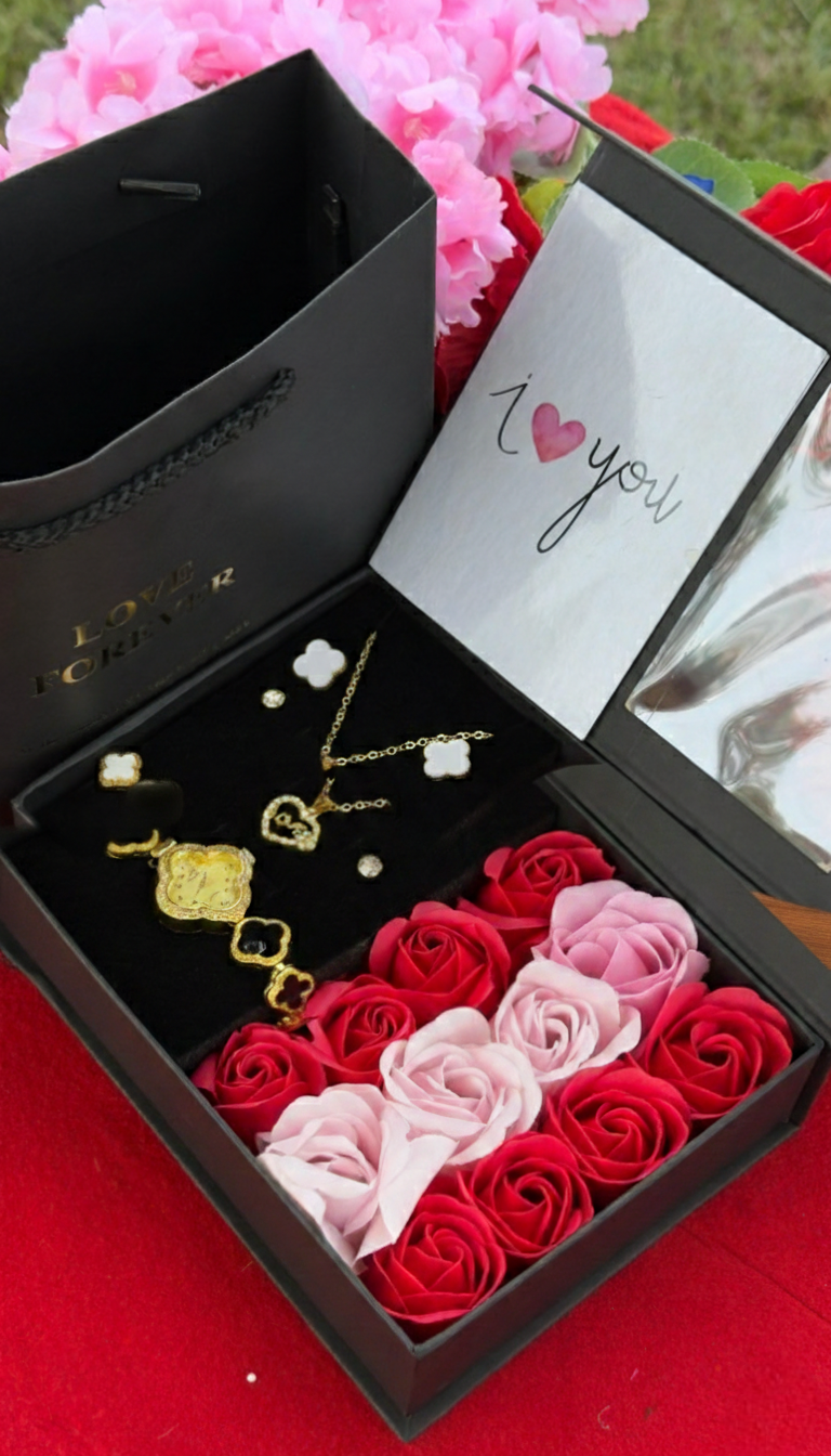 Ladies Watch & Jewellery Gift Set