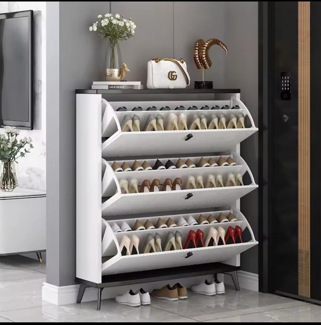 Bucket Flip Double Layer Shoe Rack